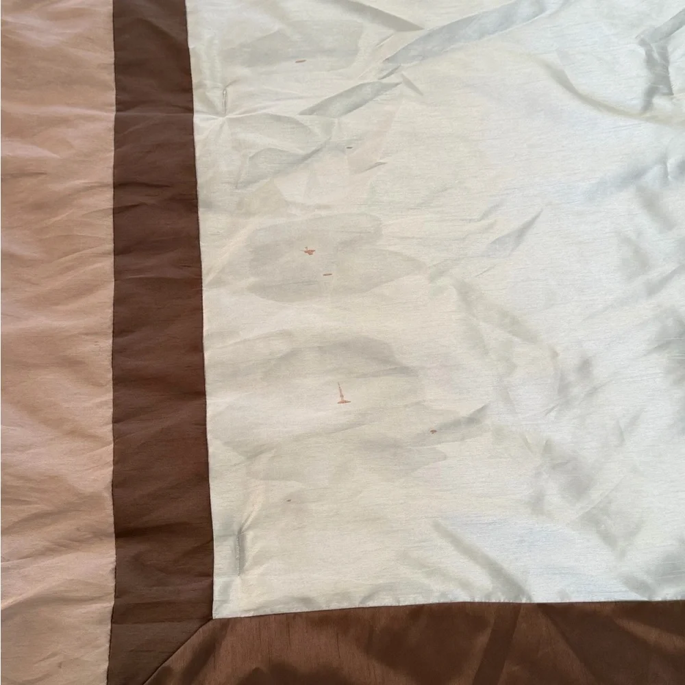 Madison Park Abigail Sky Blue and Brown Queen Comforter with 2 Pillow Shams